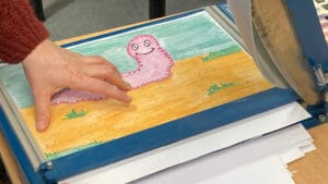 Plastification d'un dessin